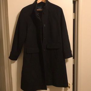 Black wool pea coat NWOT size 16W